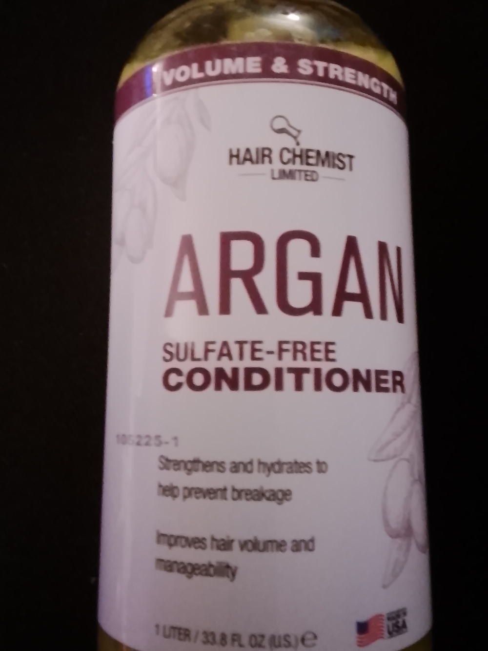 Hair Chemist Volume & Strength Sulfate-Free Argan Conditioner